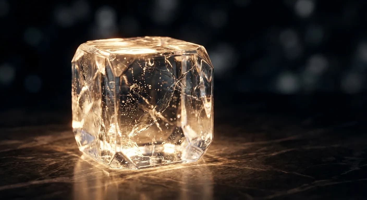 Icône minimaliste d'une brique de verre pour l'avis Bricks