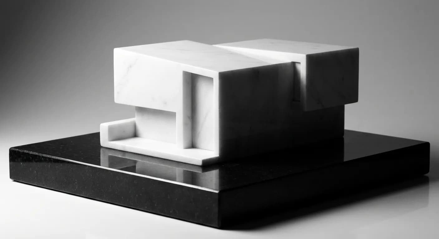Maquette de maison minimaliste symbolisant l'emprunt immobilier en SCI