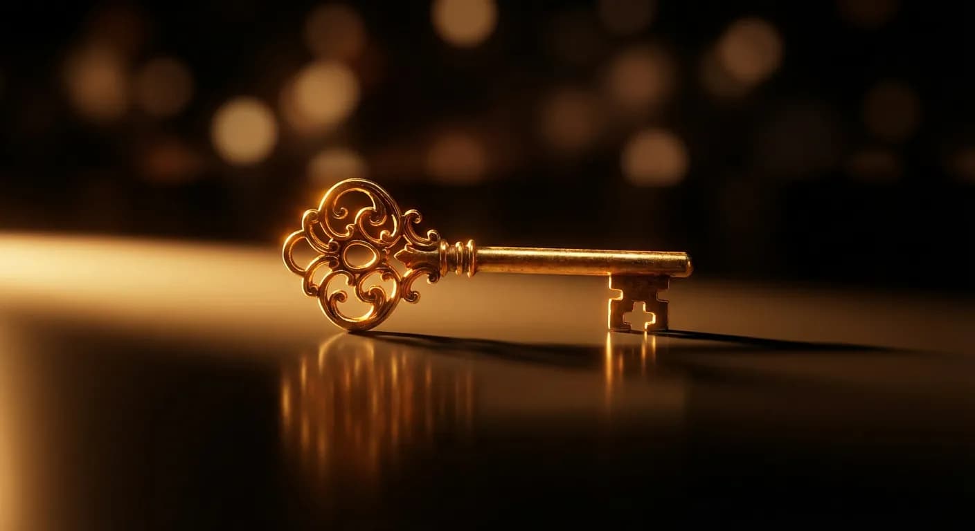 Clé en or symbolisant les solutions de financement pour entrepreneurs