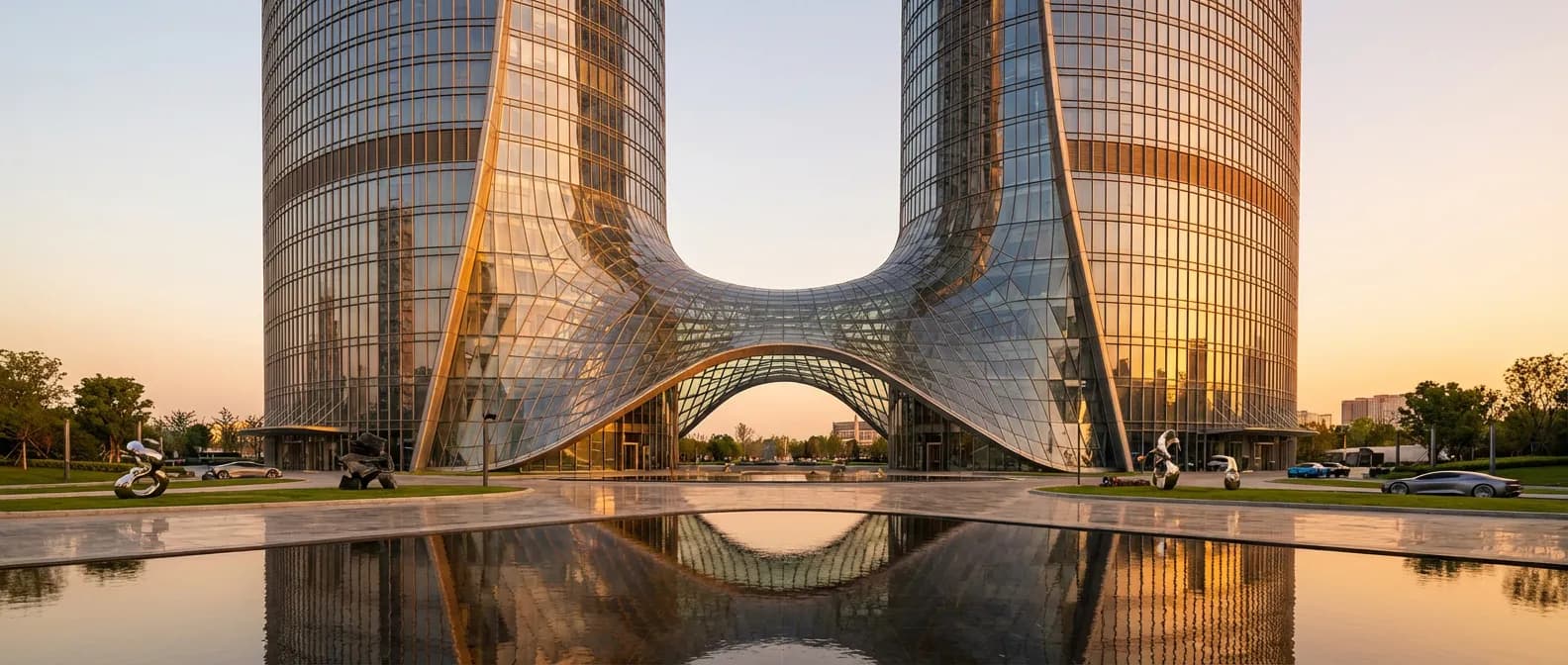 Vue cinématographique d'une fusion architecturale moderne illustrant la TUP société