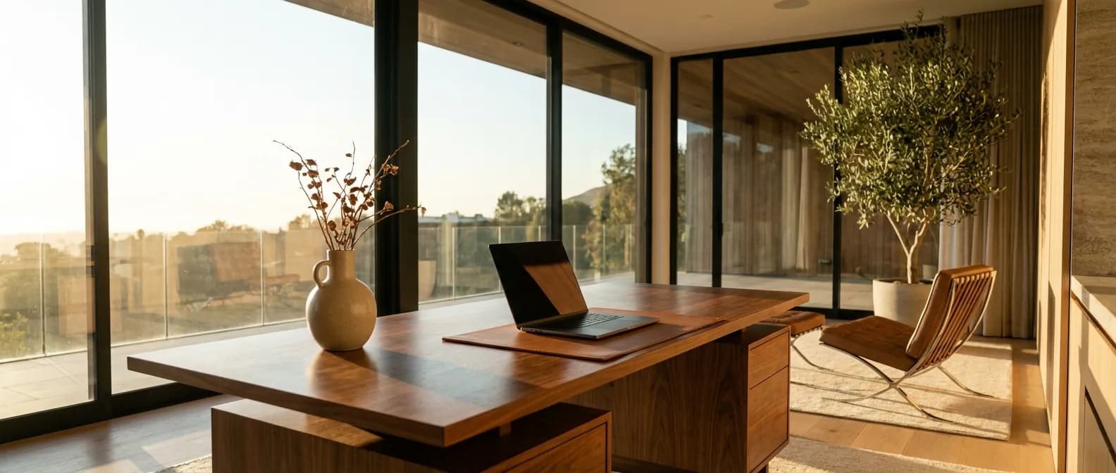 Bureau à domicile luxueux et lumineux pour la domiciliation d'une auto-entreprise