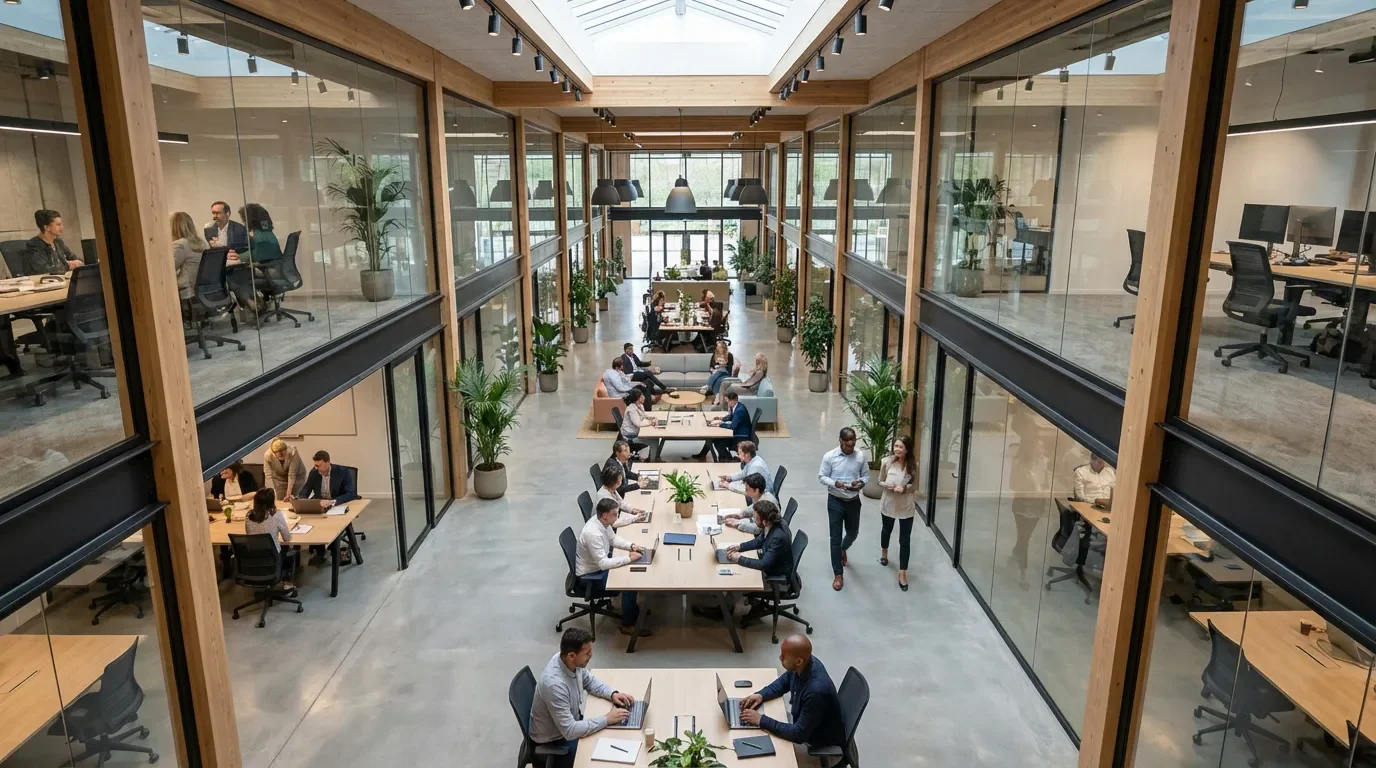 Espace de coworking moderne et collaboratif pour entrepreneurs