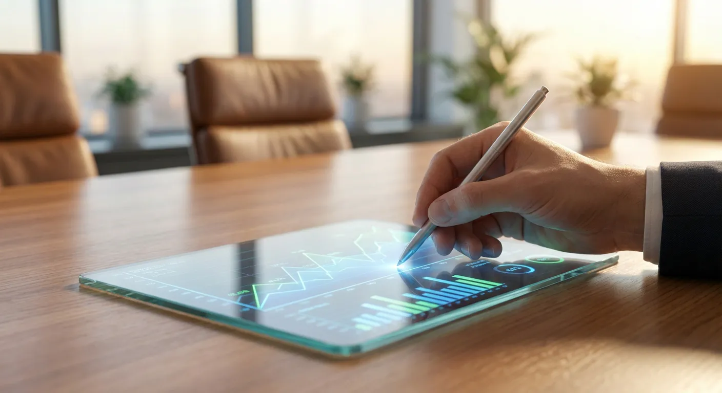 Analyse du retour sur investissement d'un partenariat d'affaires sur tablette numérique