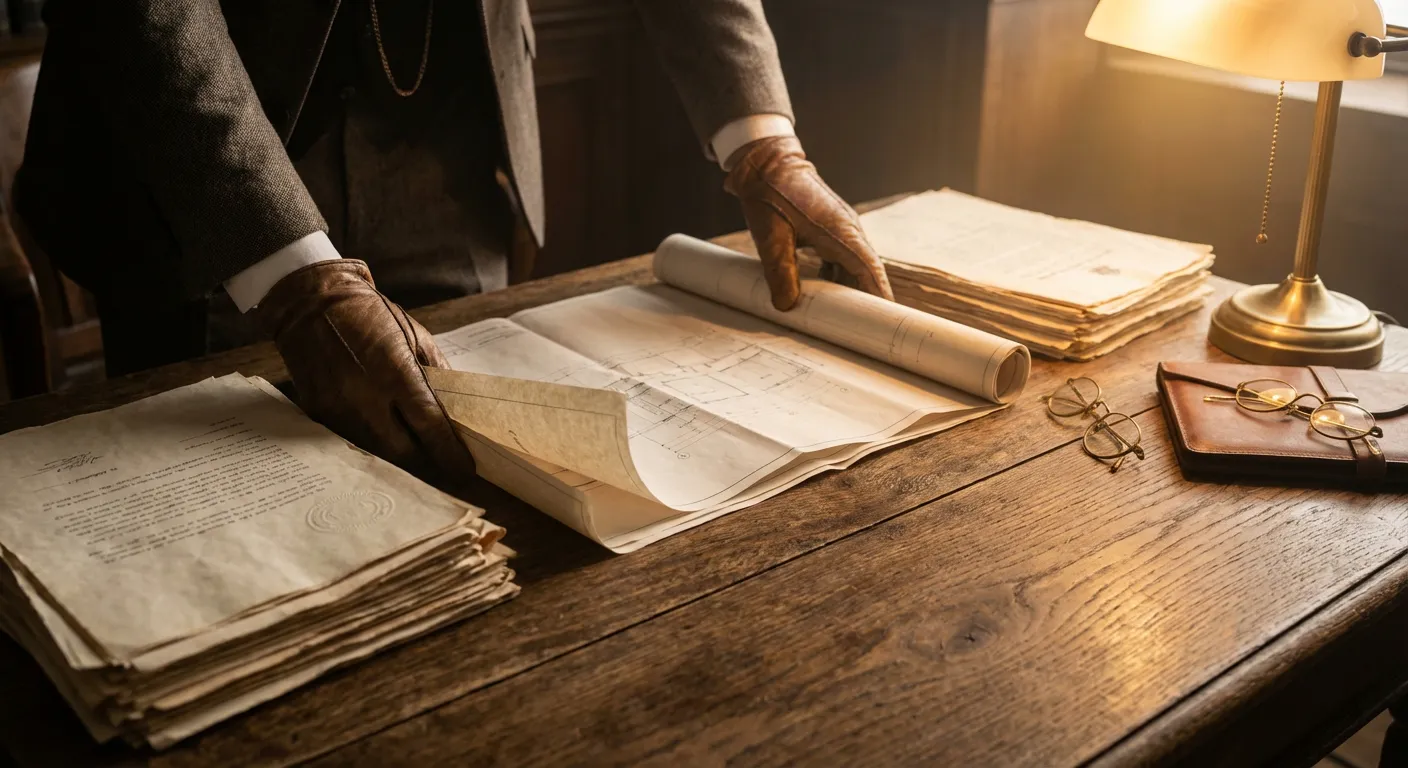 Mains d'expert organisant des documents officiels pour la structuration d'une entreprise