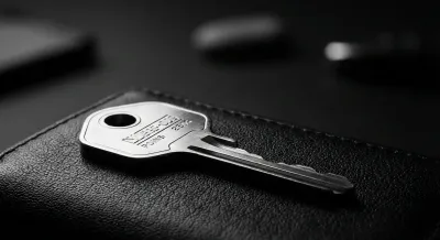 Clé en argent sur cuir sombre pour la requalification en CDI