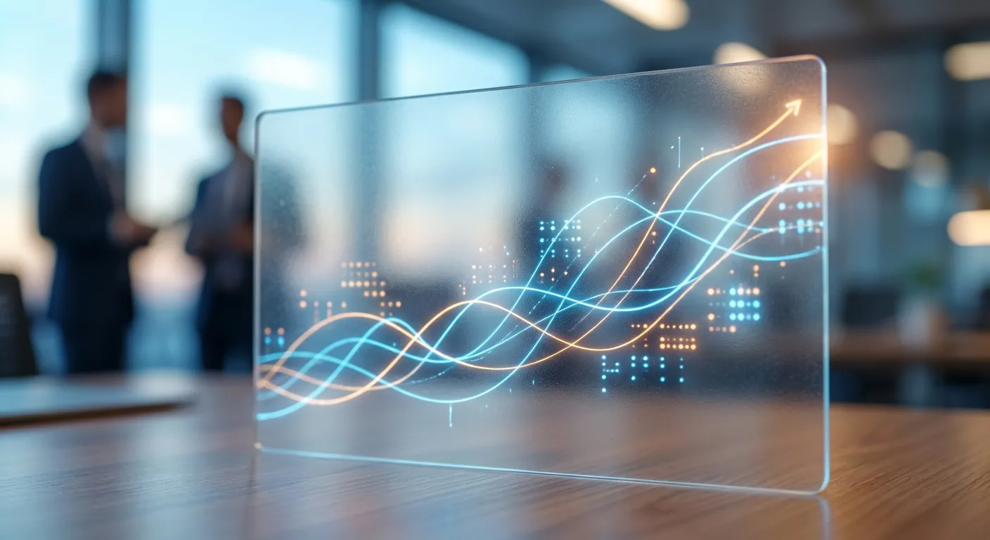 Graphiques de performance financière et gestion pilotée LCL