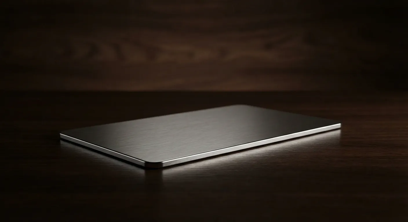 Gros plan iconique d'une carte bancaire CIC premium sur un bureau en bois.