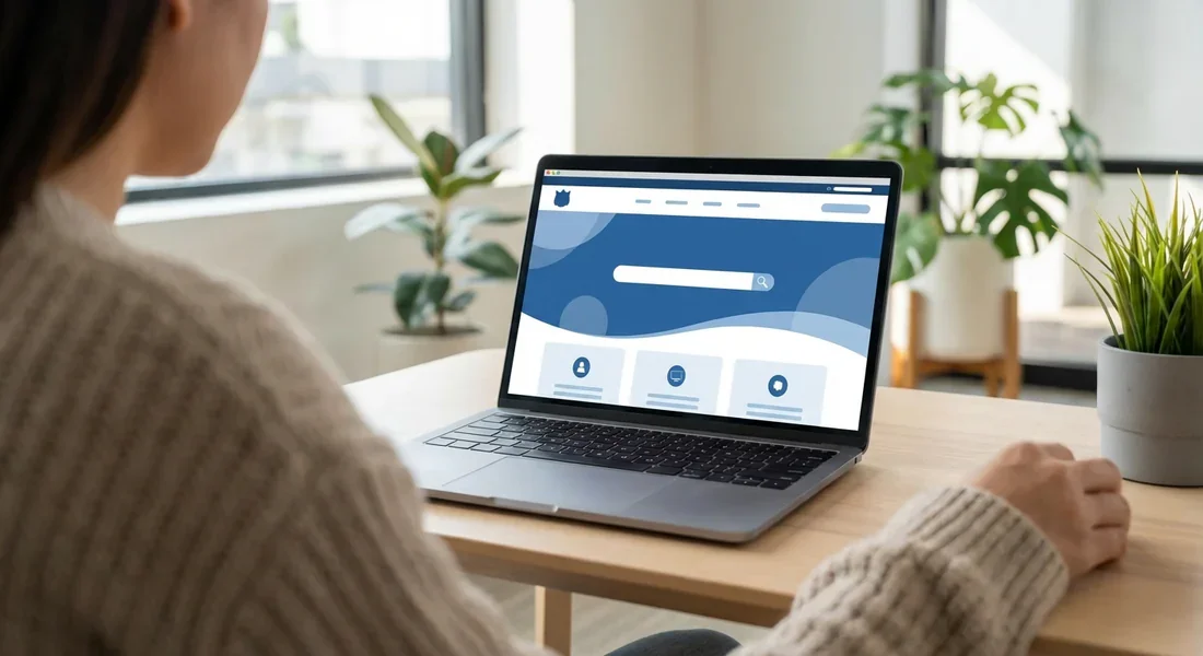 Démarches en ligne pour le RSA en 2026 Utilisation d'un ordinateur pour effectuer les démarches administratives en ligne.