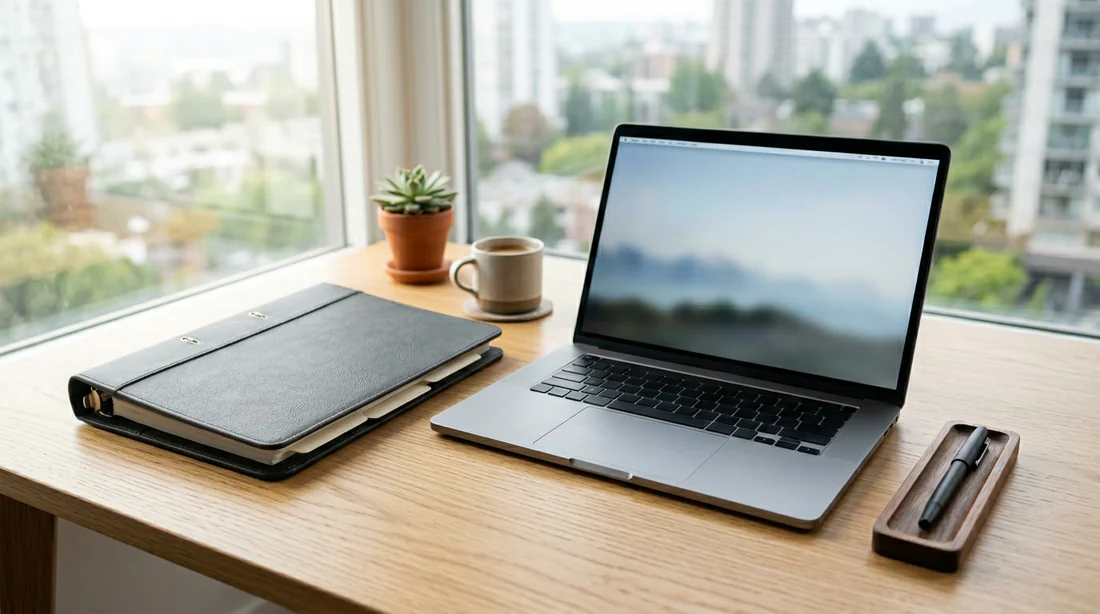 Entrepreneur présentant son business plan avec assurance devant son banquier.