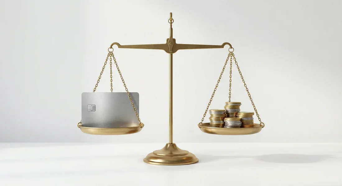 Avantages et inconvénients de l'offre Balance symbolisant le rapport qualité-prix des services bancaires