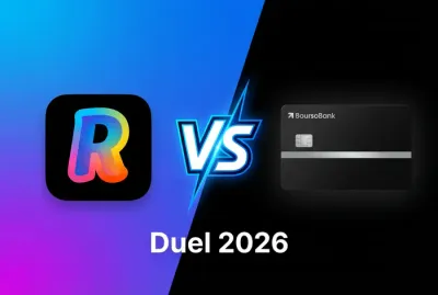 Miniature comparative Revolut versus BoursoBank 2026