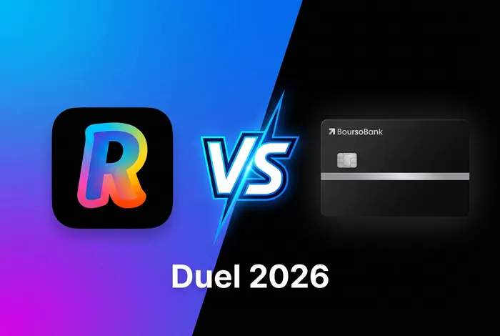 Miniature comparative Revolut versus BoursoBank 2026